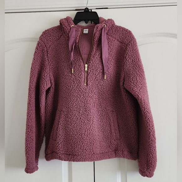 Cozy Sherpa Sweatshirt Hoodie/  Perfect Winter Hoodie - Picture 5 of 7